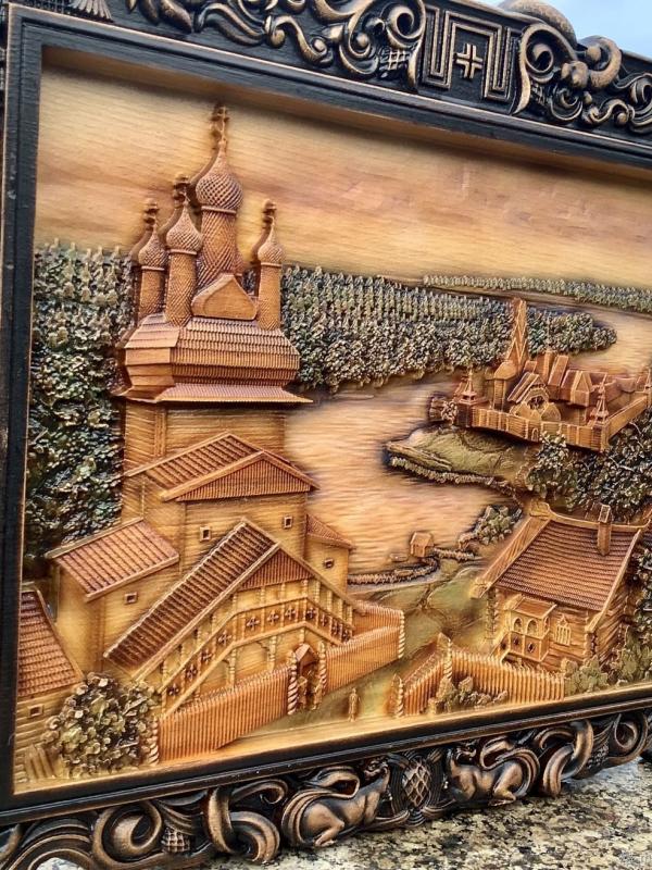 Панно деревня