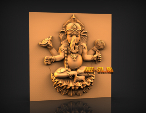 3d ganesha model free stl