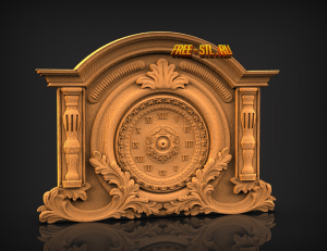 wall clock 3D model free stl
