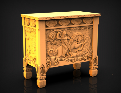 комод макет 3D stl
