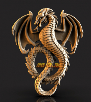 дракон 3d model STL скачать бесплатно