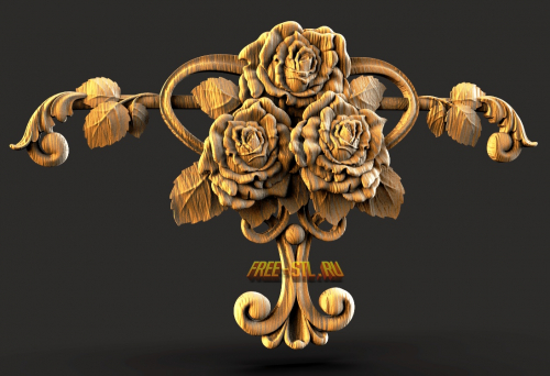 flowers decor 3d model STL free download