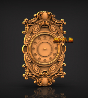 clock 3D model free stl