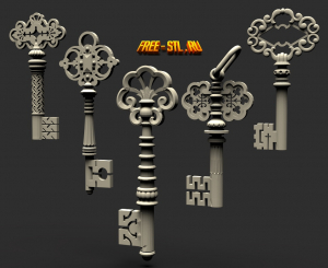ключи файл 3D формат stl