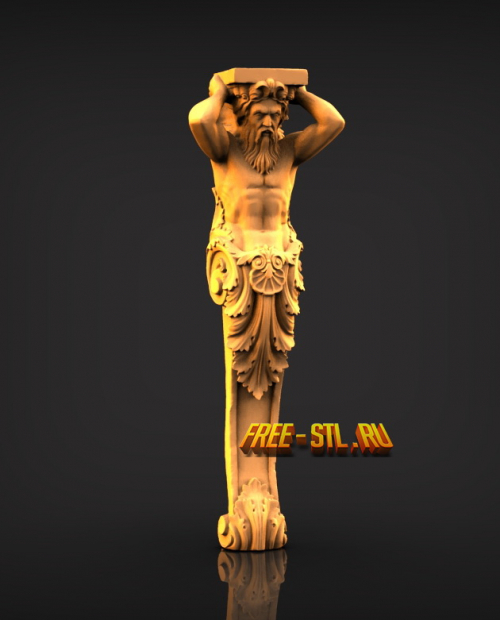 столб 3d модель