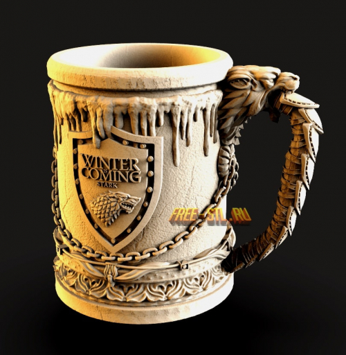 Bierkrug 3D stl Dateiformate kostenloser Download