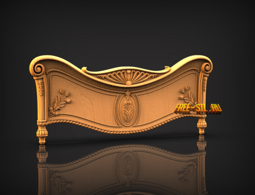 кровать 3D model free stl