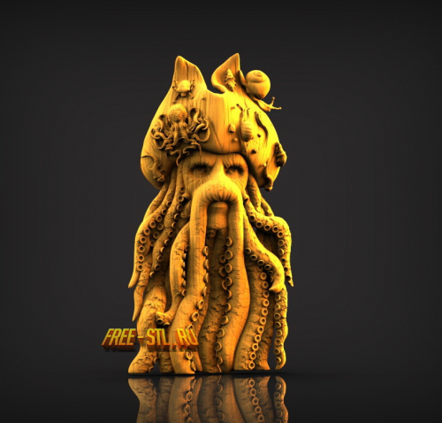 карибский пират 3D model free stl
