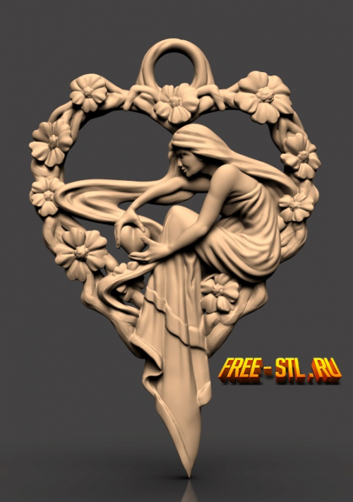 кулон 3d формат stl