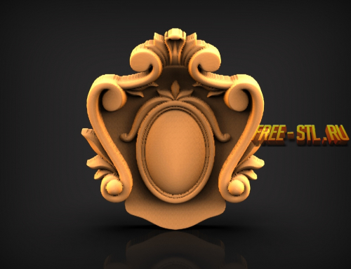 3D model interior decoration file format STL download for free