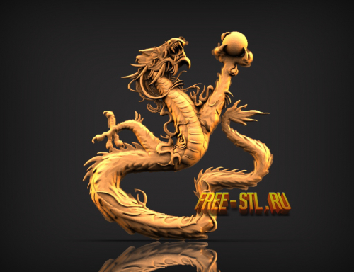 3D модель дракон STL
