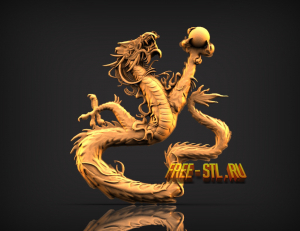 3D модель дракон STL