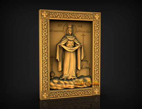 3D модель икона Покрова Божьей Матери