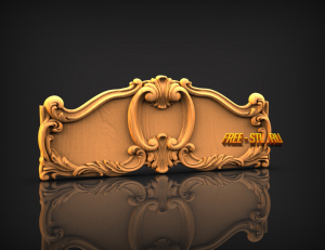 кровать 3D model free stl