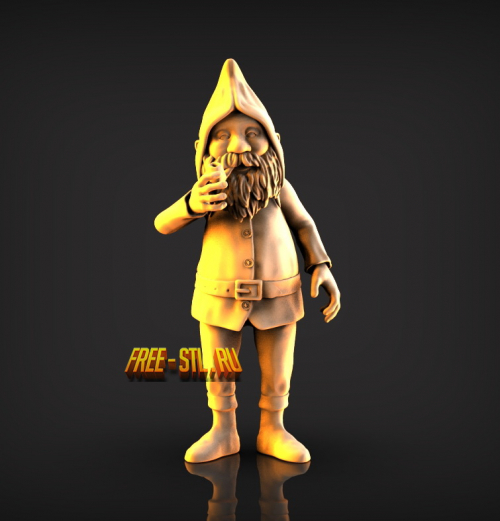 Гном 3D модель STL