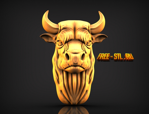 3d модель бык формат stl