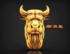3d модель бык формат stl