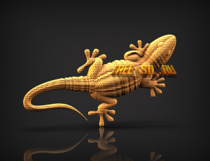 ящерица 3D модель