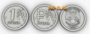 рубли 3d модель stl