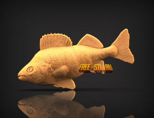 окунь 3d stl модель