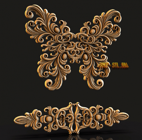 3d STL models for CNC decor