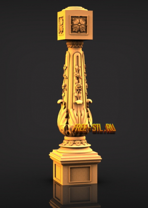 3D столб model free stl