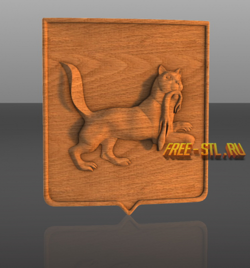 3D модель герб Иркутска