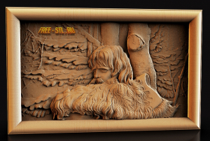 картина в дереве 3d model STL скачать бесплатно