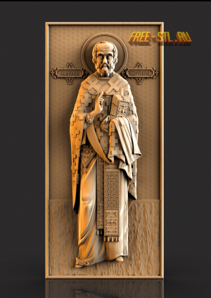 Model icons of St. Nicholas the Wonderworker format stl free download