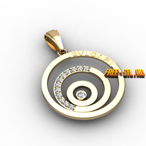 3d STL models for CNC jewelry pendant