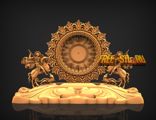 часы 3D модель формат STL
