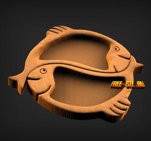 менажница рыбки 3d формат stl