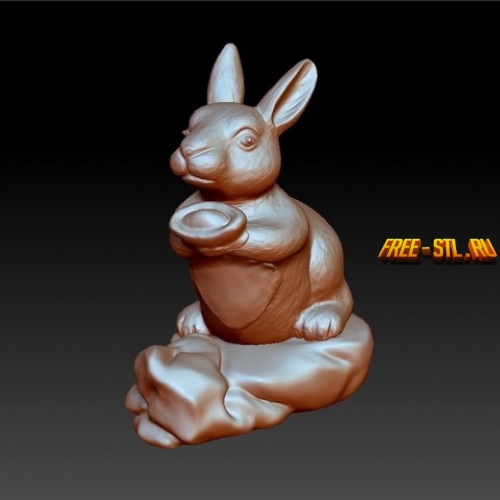 Free STL file goats sculpture