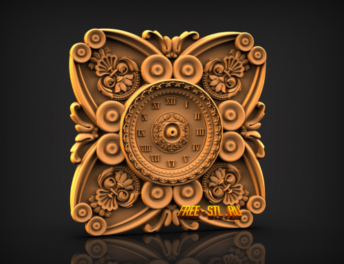 clock 3d model stl free