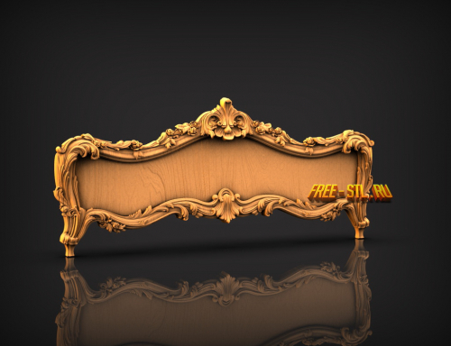 спинка кровати 3D model free stl