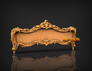 спинка кровати 3D model free stl
