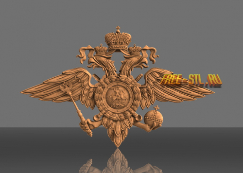 3D модель герб МВД России