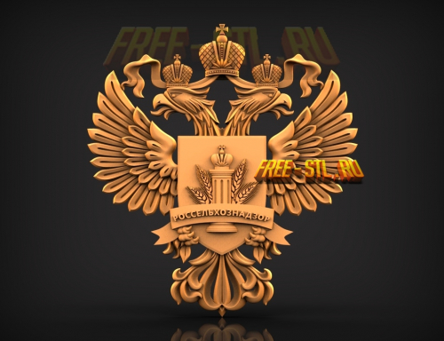 Герб России 3D модель формат STL